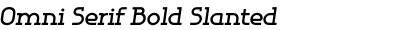 Omni Serif Bold Slanted